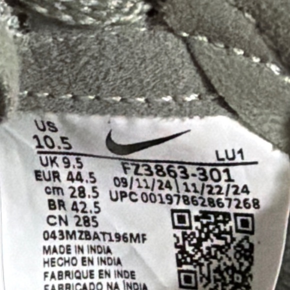 Nike CITY Men's Olive and White Sneakers Size 10.5 *NEW* - Picture 8 of 8